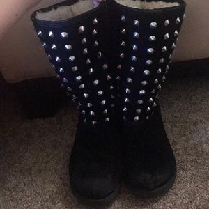 SHIEKH BLACK BOOTS SIZE 8